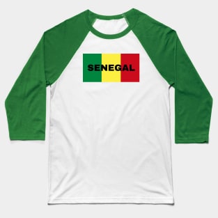 Senegal Flag Colors Baseball T-Shirt